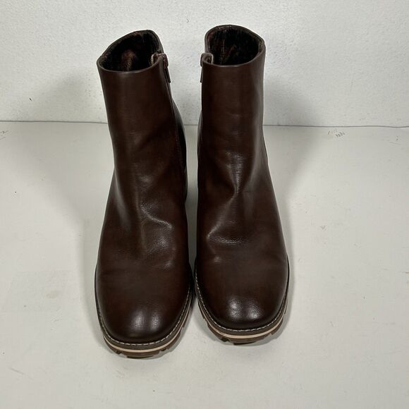 Kork's Boots Booties Size 11 Brown Block Heel New Classic Traditional Preppy - Picture 4 of 9